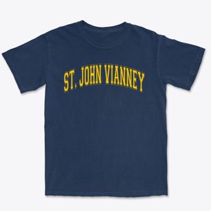 Saint John Vianney School Varsity Arch Premium Heavyweight T-shirt