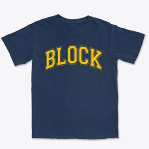 Block High School Varsity Arch Premium Heavyweight T-shirt