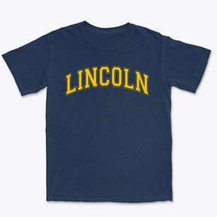 Lincoln Middle School Varsity Arch Premium Heavyweight T-shirt