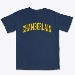 Chamberlain Elementary School Varsity Arch Premium Heavyweight T-shirt