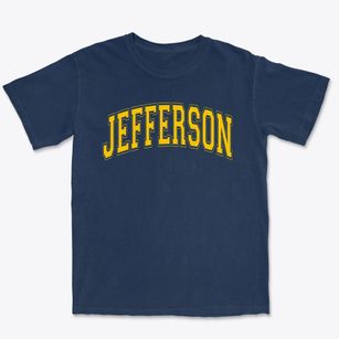 Jefferson Elementary School Varsity Arch Premium Heavyweight T-shirt