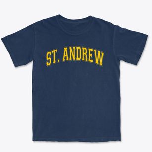 St Andrew Avellino Parish Varsity Arch Premium Heavyweight T-shirt