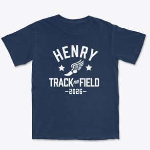 Henry Middle School Track and Field Premium Heavyweight T-shirt