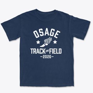 Osage Middle School Track and Field Premium Heavyweight T-shirt