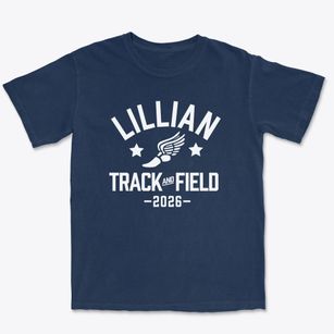 Lillian Schumacher Elementary School Track and Field Premium Heavyweight T-shirt
