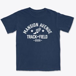Mansion Avenue Elementary School Track and Field Premium Heavyweight T-shirt