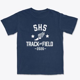 Saunders High School Track and Field Premium Heavyweight T-shirt