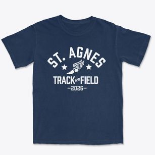 Saint Agnes School Track and Field Premium Heavyweight T-shirt