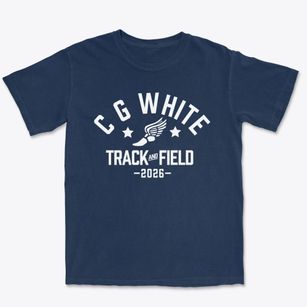 C G White Middle School Track and Field Premium Heavyweight T-shirt