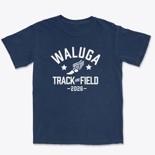 Waluga Junior High School Track and Field Premium Heavyweight T-shirt