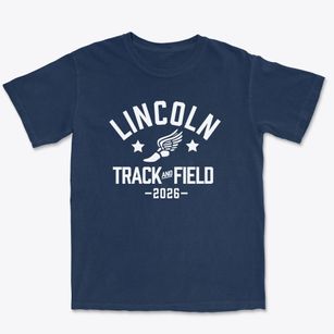 Lincoln Middle School Track and Field Premium Heavyweight T-shirt