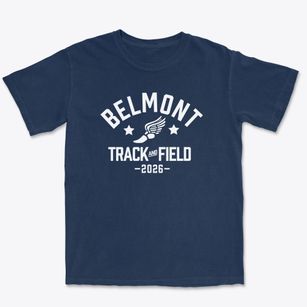 Belmont Elementary School Track and Field Premium Heavyweight T-shirt