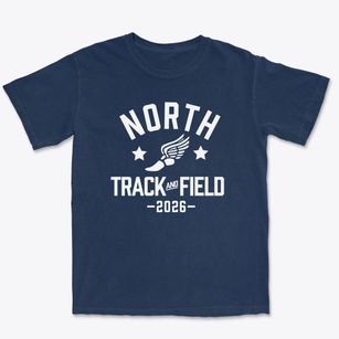 North Middle School Track and Field Premium Heavyweight T-shirt