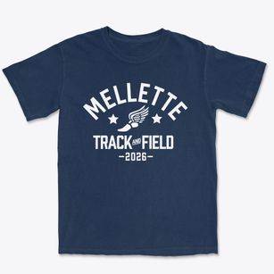 Mellette Elementary School Track and Field Premium Heavyweight T-shirt