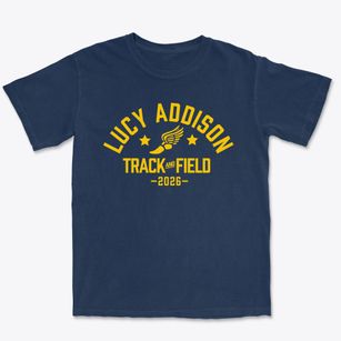 Lucy Addison Middle School Track and Field Premium Heavyweight T-shirt