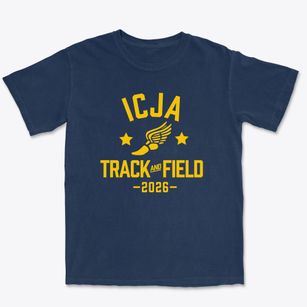 Ida Crown Jewish Academy Track and Field Premium Heavyweight T-shirt