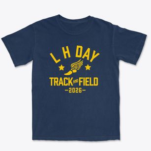 L H Day School Track and Field Premium Heavyweight T-shirt