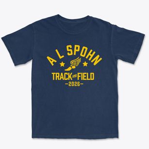 A L Spohn Middle School Track and Field Premium Heavyweight T-shirt