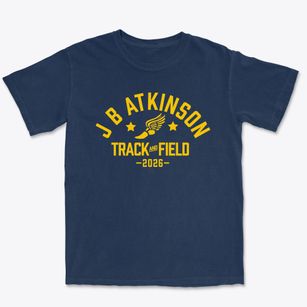 J B Atkinson Elementary School Track and Field Premium Heavyweight T-shirt