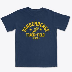 Vandenberge Junior High School Track and Field Premium Heavyweight T-shirt