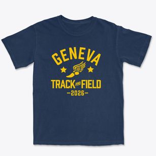 Geneva Middle School Track and Field Premium Heavyweight T-shirt
