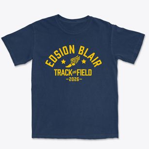 Edsion Blair Elementary School Track and Field Premium Heavyweight T-shirt