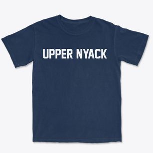 Upper Nyack New York Classic Block Premium Heavyweight T-shirt