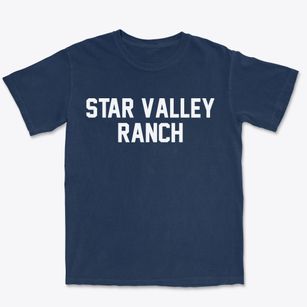 Star Valley Ranch Wyoming Classic Block Premium Heavyweight T-shirt