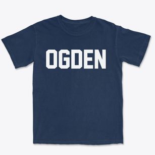 Ogden Utah Classic Block Premium Heavyweight T-shirt