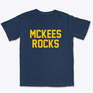 Mckees Rocks Pennsylvania Classic Block Premium Heavyweight T-shirt
