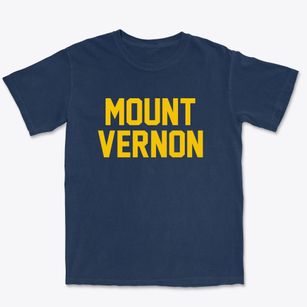 Mount Vernon Maine Classic Block Premium Heavyweight T-shirt