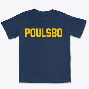 Poulsbo Washington Classic Block Premium Heavyweight T-shirt