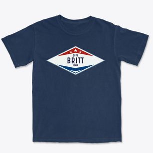 Britt Iowa Diamond Star Premium Heavyweight T-shirt