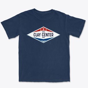 Clay Center Ohio Diamond Star Premium Heavyweight T-shirt