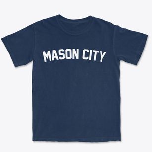 Mason City Nebraska Classic Curve Premium Heavyweight T-shirt