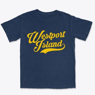 Westport Island Maine Vintage Team Premium Heavyweight T-shirt