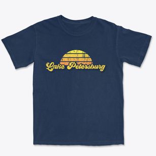 Lake Petersburg Illinois Sublime Sunset Premium Heavyweight T-shirt
