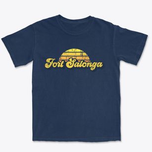 Fort Salonga New York Sublime Sunset Premium Heavyweight T-shirt