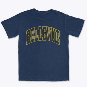 Bellevue Texas Trendy Block Premium Heavyweight T-shirt