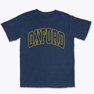 Oxford Connecticut Trendy Block Premium Heavyweight T-shirt