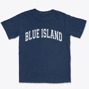 Blue Island Illinois Varsity Premium Heavyweight T-shirt