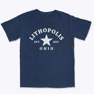 Lithopolis Ohio Star Premium Heavyweight T-shirt