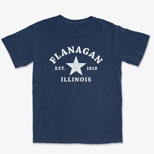 Flanagan Illinois Star Premium Heavyweight T-shirt