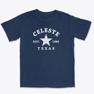 Celeste Texas Star Premium Heavyweight T-shirt