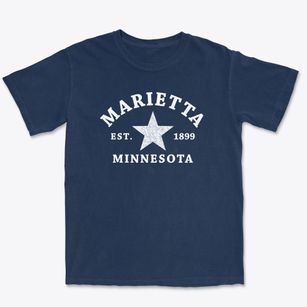Marietta Minnesota Star Premium Heavyweight T-shirt
