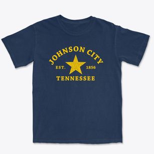 Johnson City Tennessee Star Premium Heavyweight T-shirt