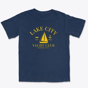 Lake City Pennsylvania Yacht Club Premium Heavyweight T-shirt