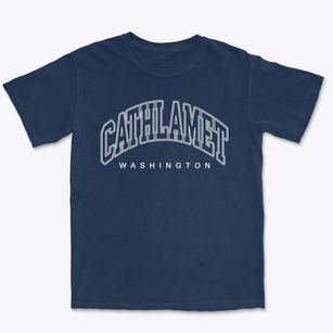 Cathlamet Washington Inline Premium Heavyweight T-shirt