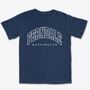 Ferndale Washington Inline Premium Heavyweight T-shirt