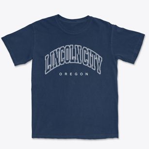 Lincoln City Oregon Inline Premium Heavyweight T-shirt